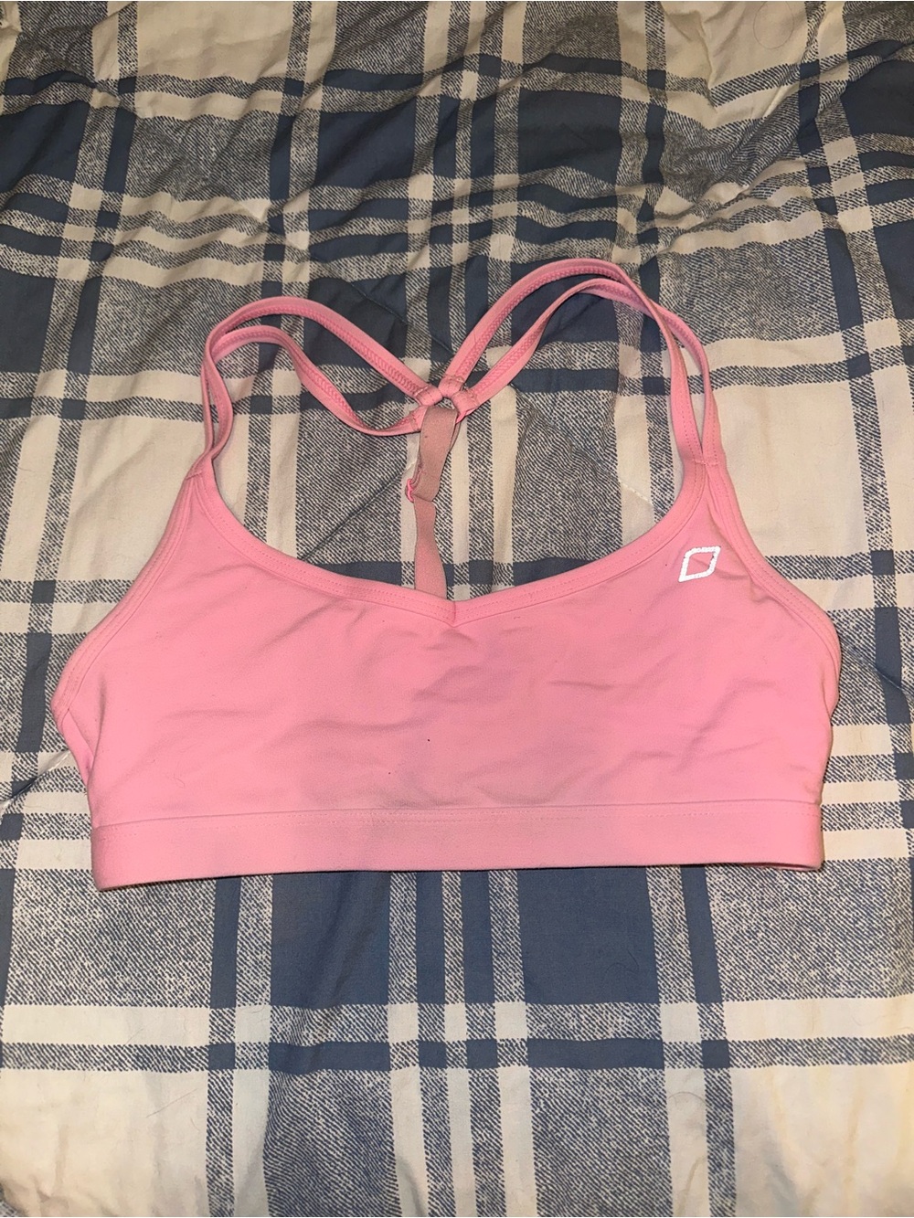 Lorna Jane Soft Pink Strappy Sports Bralette